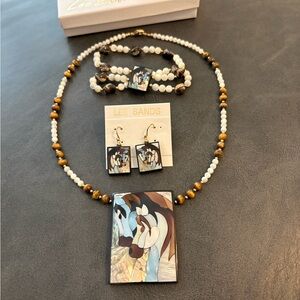 Lee Sands Horses Necklace / Bracelet / Earrings
